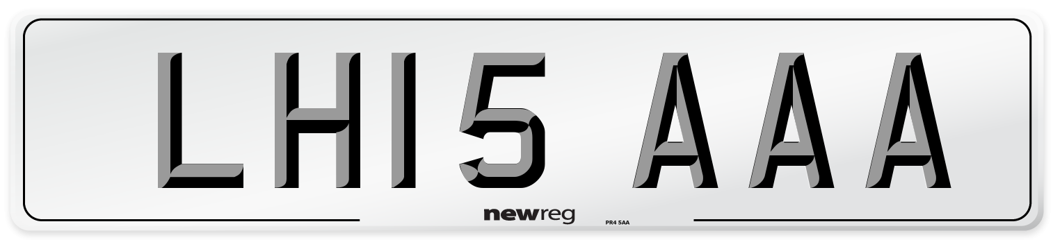 LH15 AAA Number Plate from New Reg
